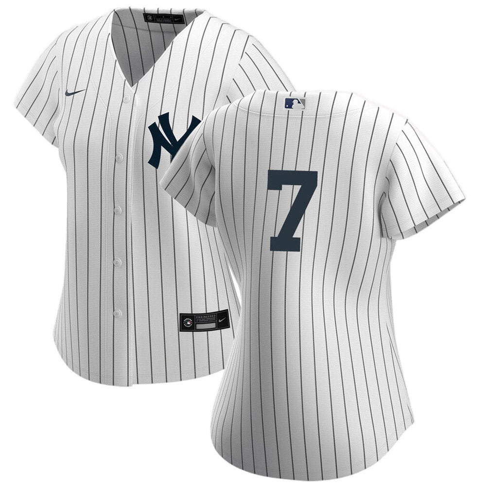 Women's New York Yankees Mickey Mantle Replica Home Jersey - White